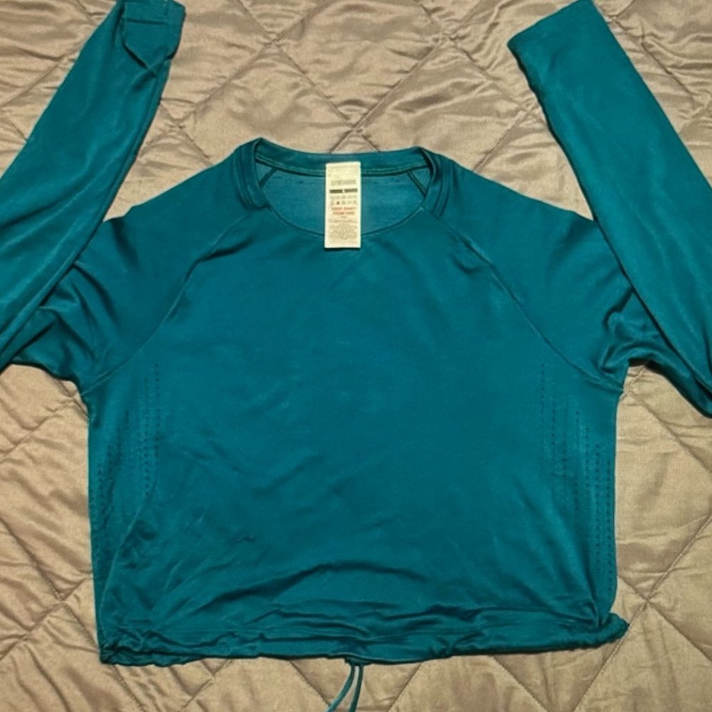 Gymshark Sweat Seamless Long Sleeve Crop Top Womens New with Tags